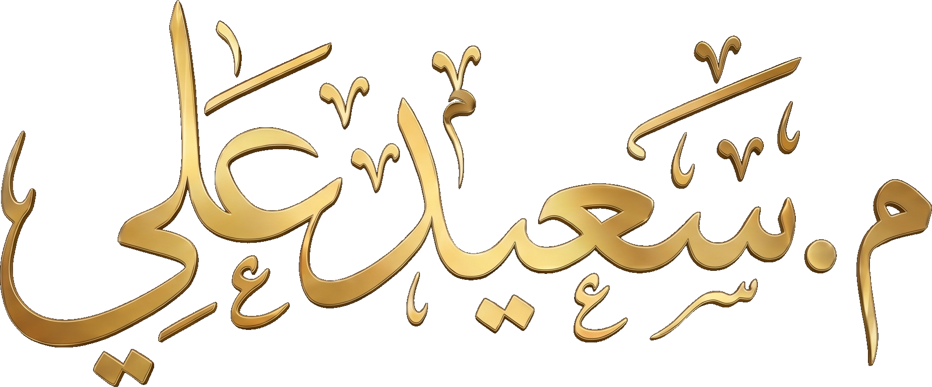 م. سعيد علي الزهراني — الشعار الرسمي